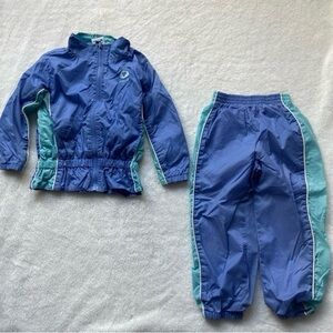 Blue and Teal Kids' Tracksuit